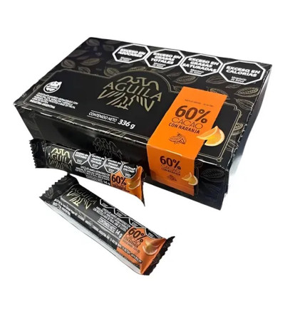 TAZA BARRITA CACAO NARANJA X 24 UNIDADES