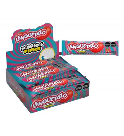 GOMITA LENGUETAZO TROPICAL PUNCH X 32 UNIDADES