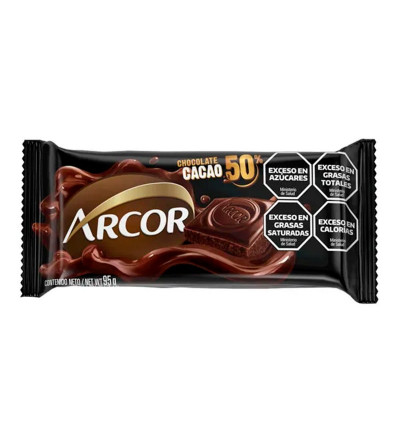 CHOCOLATE ARCOR 50% CACAO 80 GR