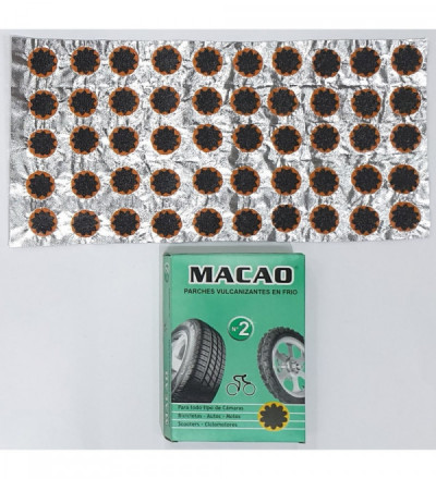 PARCHES MACAO N 2 X 50 UNIDADES