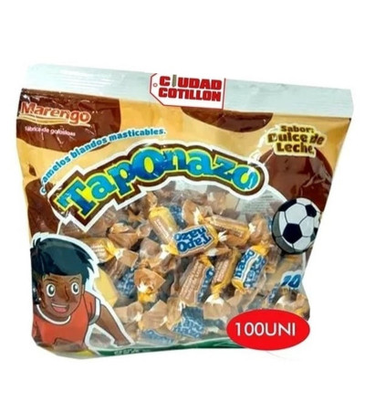 MASTICABLE TAPONAZO DULCE DE LECHE X 100 UNIDADES