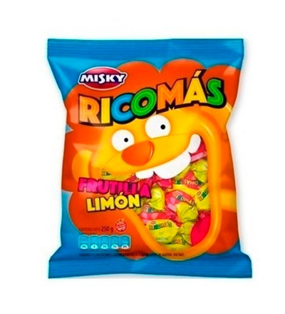 MASTICABLE RICOMAS FRUTILLA LIMON 280 GR