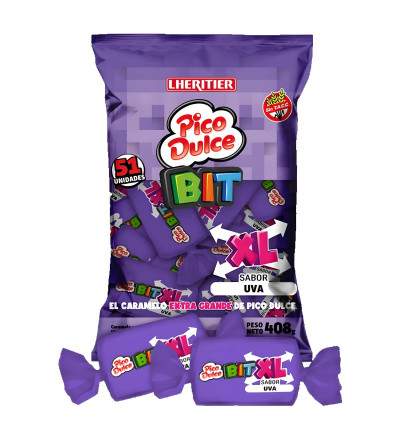 MASTICABLE PICO DULCE BIT XL UVA 450 GR