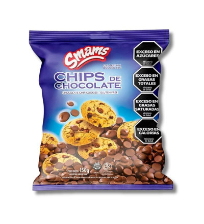 GALLETA SMAMS CHIPS 150 GR
