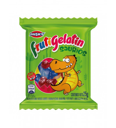 GOMITA FRUTIGELATIN SAURIOS X 12 UNIDADES 25 GR