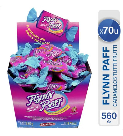 MASTICABLE FLYNN PAFF TUTTI FRUTTI X 70 UNIDADES