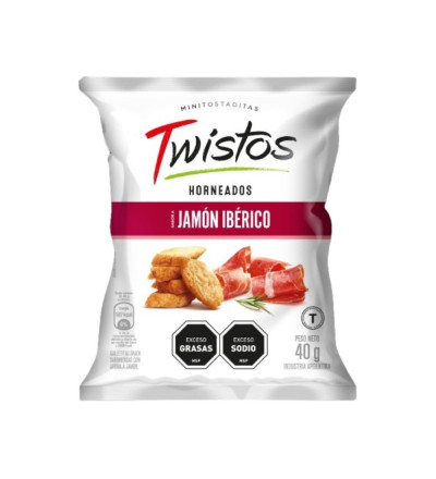 SNACK TWISTOS JAMON X 40 GR