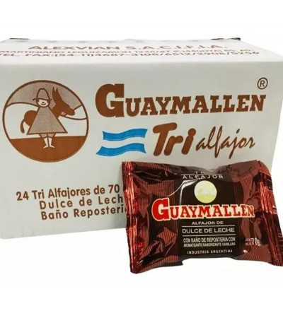 ALFAJOR GUAYMALLEN TRIPLE NEGRO X 24 UNIDADES