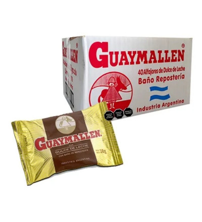 ALFAJOR GUAYMALLEN DULCE DE LECHE X 40 UNIDADES