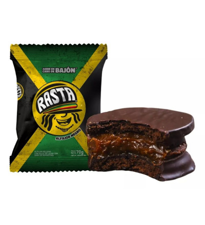 ALFAJOR RASTA NEGRO CAJA X 18 UNIDADES