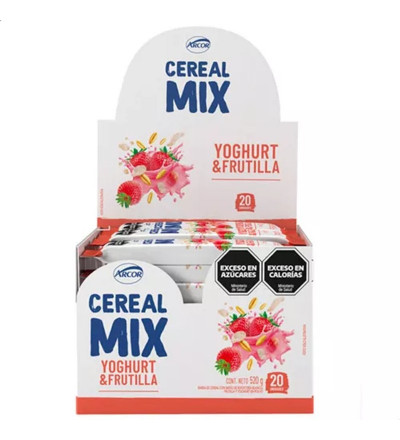 BARRA DE CEREAL MIX YOGURT FRUTILLA X 20 UNIDADES