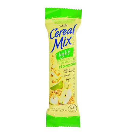 BARRA DE CEREAL MIX LIGHT MANZANA X 20 UNIDADES
