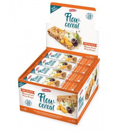 BARRA DE CEREAL FLOW FRUTAS Y ALMENDRAS X 20 UNIDADES