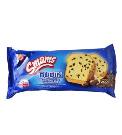 BUDIN CON CHIPS DE CHOCOLATE SMAMS 250 GR