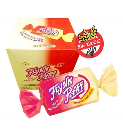 MASTICABLE FLYNN PAFF FRUTILLA VAINILLA X 70 UNIDADES