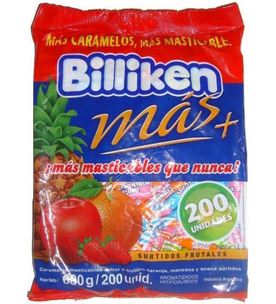 MASTICABLE BILLIKEN FRUTILLA X 200 UNIDADES