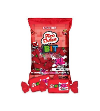 MASTICABLE PASCUALINO DULCE BIT XL FRUTILLA 450 GR