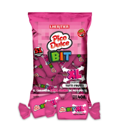 MASTICABLE PICO DULCE BIT XL TUTTI FRUTTI 450 GR