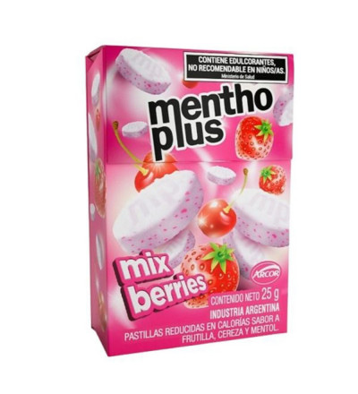 PASTILLA MENTHO PLUS ESTUCHE BERRIES X 6 UNIDADES