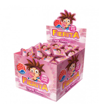 CHICLE FIERITA TUTTI FRUTTI X 100 UNIDADES
