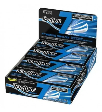 CHICLE TOP LINE SEVEN MENTHOL X 16 UNIDADES