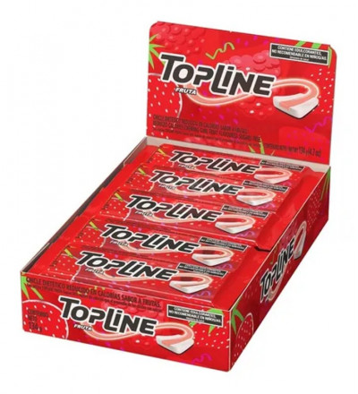 CHICLE TOP LINE TUTTI FRUTTI X 20 UNIDADES