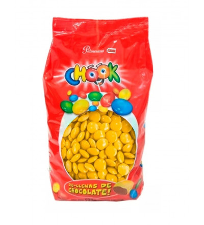 LENTEJAS DE CHOCOLATE CHOOK AMARILLO X 500 GR