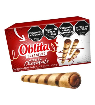 CUBANITO OBLITA CHOCOLATE X 48 UNIDADES