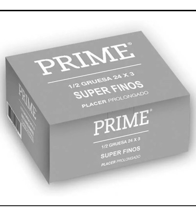 PRESERVATIVOS PRIME SUPER FINO CAJA X 72 UNIDADES