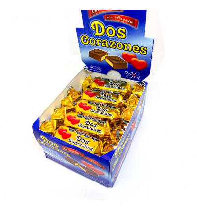 BOMBON DOS CORAZONES X 20 UNIDADES