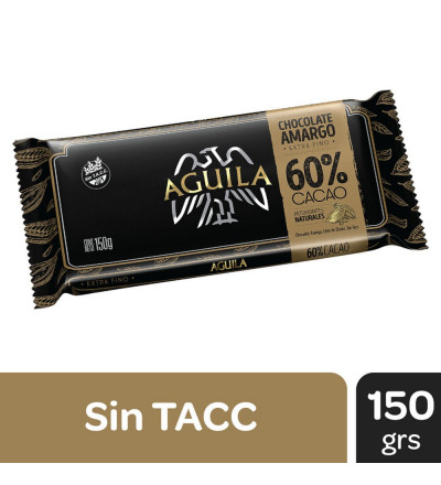 CHOCOLATE AGUILA EXTRAFINO 60% CACAO 150 GR