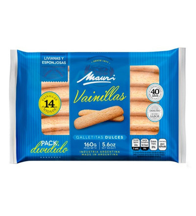 GALLETAS VAINILLA MAURI 160 GR