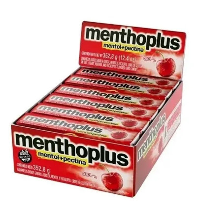 PASTILLA MENTHO PLUS CEREZA X 12 UNIDADES