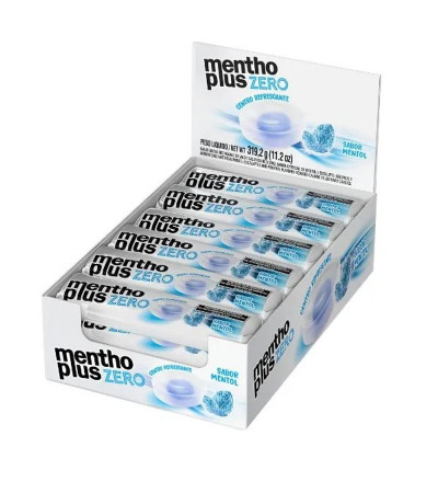 PASTILLA MENTHO PLUS SIN AZUCAR MENTOL X 12 UNIDADES
