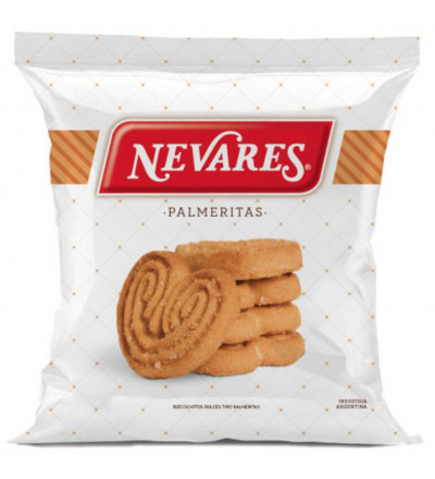 GALLETA PALMERITAS NEVAR X 32 UNIDADES 45 GR