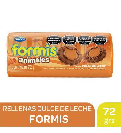 GALLETA FORMIS DULCE DE LECHE 72 GR