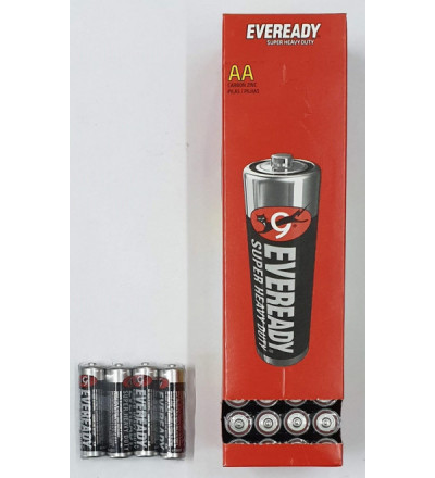 EVEREADY AA X 4 NEG 1215 SOBRE
