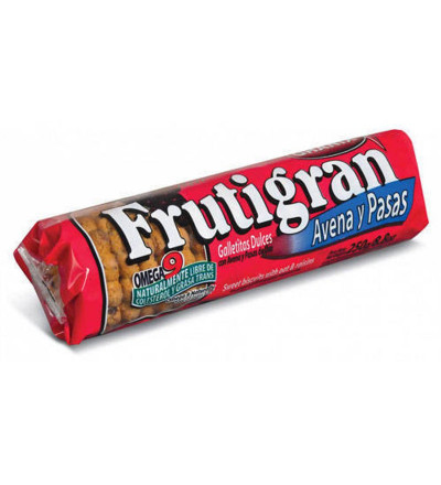 GALLETA FRUTIGRAN AVENA PASAS 250 GR