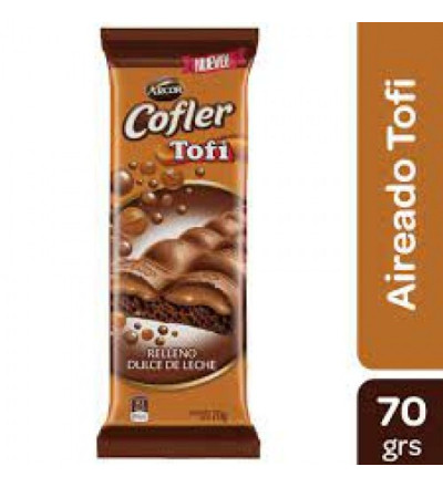 CHOCOLATE COFLER TOFI DULCE DE LECHE 70 GR