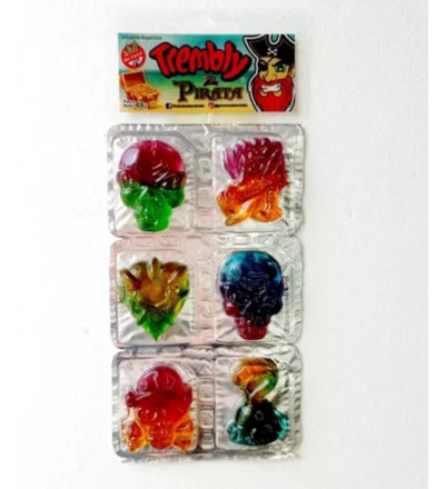GOMITA TREMBLY PIRATA X 6 UNIDADES