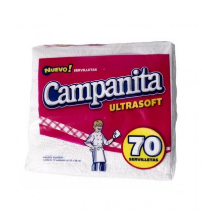 SERVILLETA CAMPANITA X 70 UNIDADES