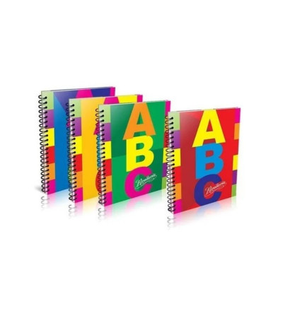 CUADERNO RIVADAVIA ABC CON ESPIRAL 60 HOJAS CUADRICULADO