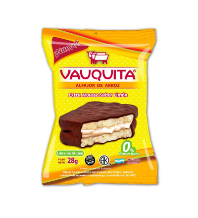 ALFAJOR VAUQUITA ARROZ LIMON