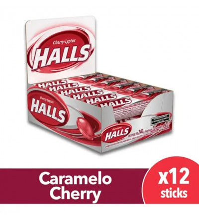 PASTILLA MENTHO PLUS SIN AZUCAR CHERRY X 12 UNIDADES