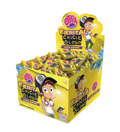 CHICLE FIERITA BANANA X 100 UNIDADES