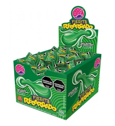 CHICLE FIERITA MENTA X 100 UNIDADES