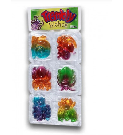 GOMITA TEMBLEKE DINO X 6 UNIDADES