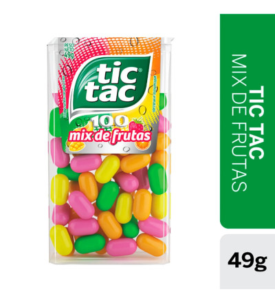 PASTILLA TIC TAC MIX FRUTAS X 12 UNIDADES