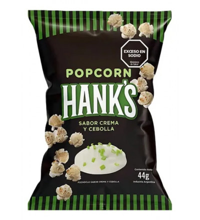 POPCORN HANKS CREMA Y CEBOLLA 98 GR