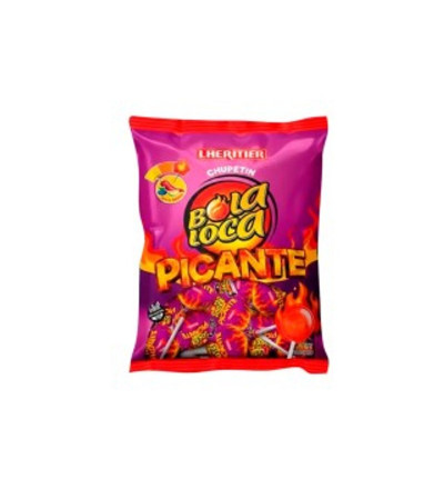 CHUPETIN BOLA LOCA PICANTE X 24 UNIDADES